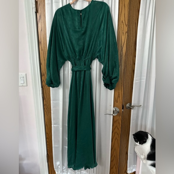 satin maxi dress - Picture 5 of 5